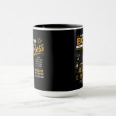 Mug Conception de mentalité de patron | Graphique de l (Centre)