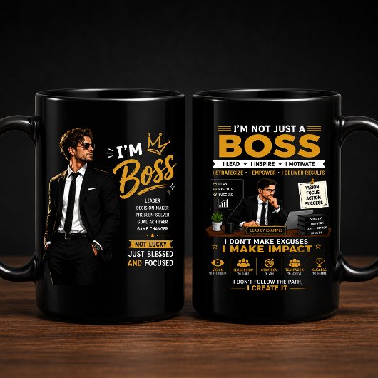 Mug Conception de mentalité de patron | Graphique de l