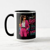 Mug Conception de mentalité de patron | Graphique de l (Gauche)