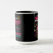 Mug Conception de mentalité de patron | Graphique de l (Centre)