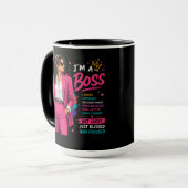 Mug Conception de mentalité de patron | Graphique de l (Devant gauche)