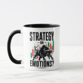Mug Conception de mentalité de trading de taureau de s (Gauche)
