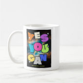 Mug Conception de mentalité motivationnelle de réussit (Gauche)