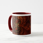 Mug Conception de miroir kaléidoscope multicolore abst (Devant gauche)