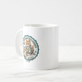 Mug Conception de mode de couture Chat Cadeau pour ama (Devant gauche)