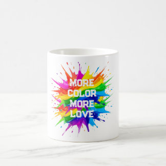 Mug Conception de mois de fierté de giclée d'arc-en-ci