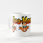Mug Conception de Monkees de singes de mer (Devant gauche)