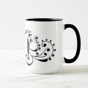 Mug Conception de monogramme ajouter votre nom/prénom/