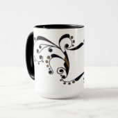 Mug Conception de monogramme ajouter votre nom/prénom/ (Devant gauche)