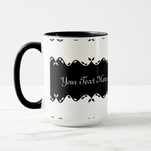 Mug Conception de monogramme customisée (Gauche)
