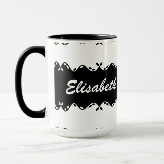 Mug Conception de monogramme customisée