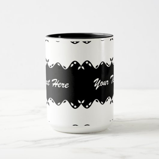 Mug Conception de monogramme customisée (Centre)