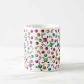 Mug Conception de monogramme de golf de Noël (Centre)