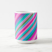 Mug Conception de motif à rayures arc-en-ciel vibrant (Centre)