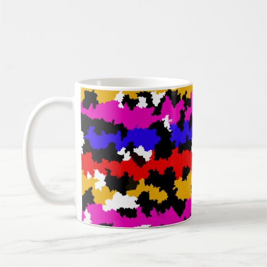 Mug Conception de Motif Abstrait irrégulier en milieu (Gauche)