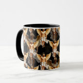 Mug Conception de motif d'anges dorés célestes (Devant gauche)