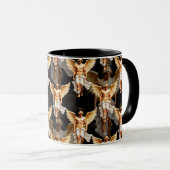 Mug Conception de motif d'anges dorés célestes (Devant droit)