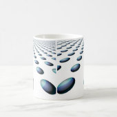 Mug Conception de motif de boule bleue moderne (Centre)