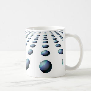 Mug Conception de motif de boule bleue moderne
