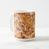 Mug Conception de motif de couleurs feuillues ombragée (Devant gauche)