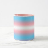 Mug Conception de motif de drapeau de fierté transgenr (Centre)