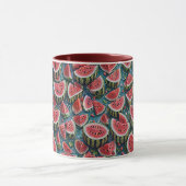 Mug Conception de motif de pastèque juteuse 1 (Centre)
