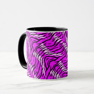 Mug Conception de motif de peau de tigre violet