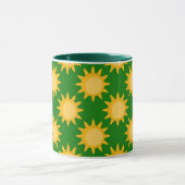 Mug Conception de motif de soleil ensoleillé sur fond (Centre)