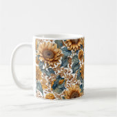 Mug Conception de motif de tournesols dansants (Gauche)