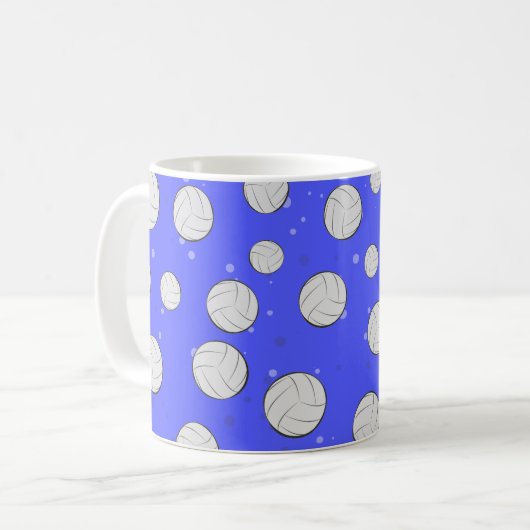 Mug Conception de Motif de volley-ball (Devant gauche)