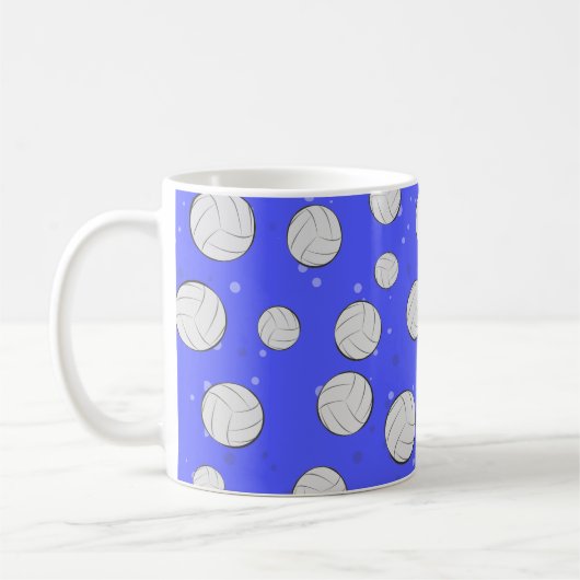 Mug Conception de Motif de volley-ball (Gauche)