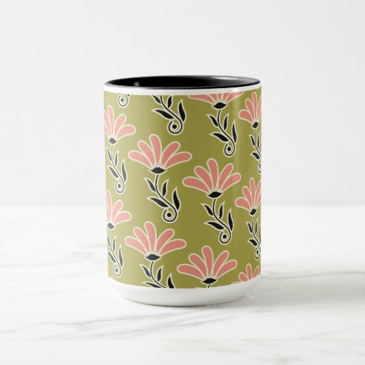 Mug Conception de motif floral (Centre)