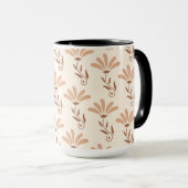 Mug Conception de motif floral (Devant droit)