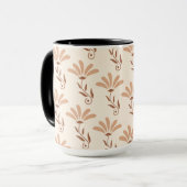 Mug Conception de motif floral (Devant gauche)