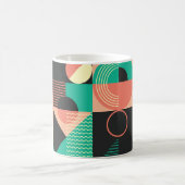 Mug Conception de Motif géométrique rétro (Centre)