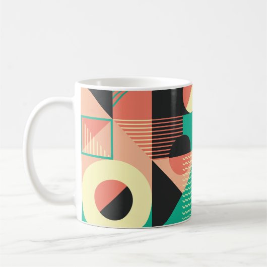 Mug Conception de Motif géométrique rétro (Gauche)