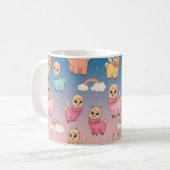 Mug Conception de motif licorne magique et étoiles (Devant gauche)