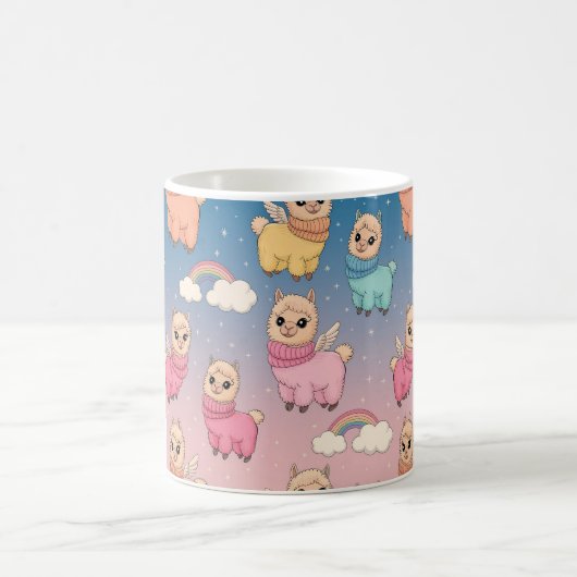 Mug Conception de motif licorne magique et étoiles (Centre)