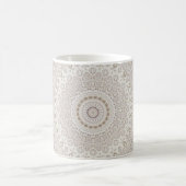 Mug Conception de motif mandala beige et taupe (Centre)