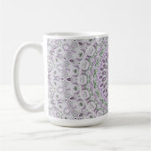 Mug Conception de motif mandala lavande et vert (Gauche)