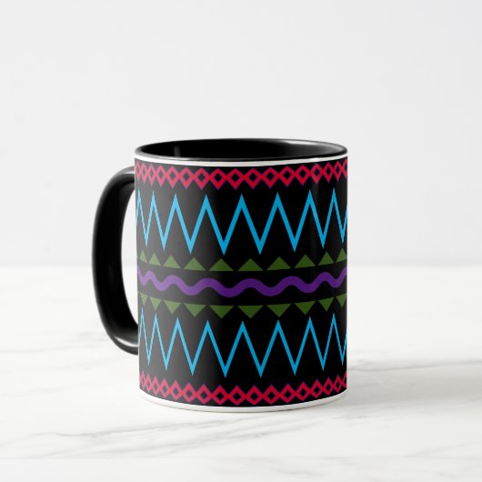 Mug Conception de Motif multicouleur Artsy (Devant gauche)