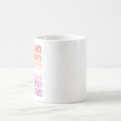 Mug Conception de motif rétro lesbien (Centre)