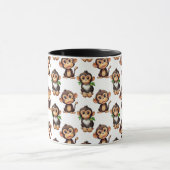 Mug Conception de motif singe blanc  (Centre)