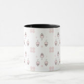 Mug Conception de motif transparent de souris rose - D (Centre)
