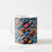 Mug Conception de motifs de gommes de formes et de cou (Devant gauche)