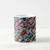 Mug Conception de motifs de gommes de formes et de cou (Centre)