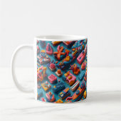 Mug Conception de motifs de gommes de formes et de cou (Gauche)