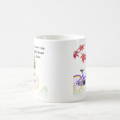 Mug Conception de motivation de bicyclette florale (Centre)