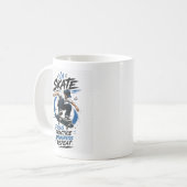 Mug Conception de motivation de skateboard (Devant gauche)