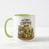 Mug Conception de motivation d'étude de grenouille mig (Gauche)